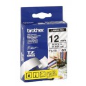 RUBAN ORIGINAL BROTHER TZ131 NOIR/TRANSPARENT