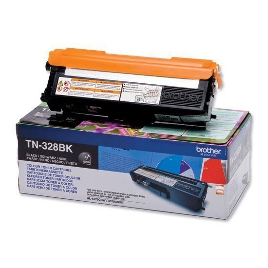 TONER LASER ORIGINAL BROTHER TN328 NOIR 6000 PAGES