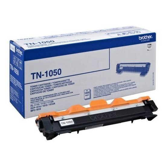 TONER LASER ORIGINAL BROTHER TN1050 NOIR 1000 PAGES