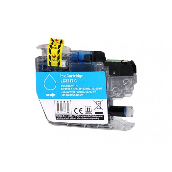 CARTOUCHE GENERIQUE BROTHER LC3217C CYAN 10 ML