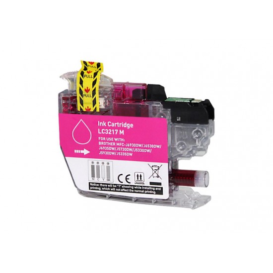 CARTOUCHE GENERIQUE BROTHER LC3217M MAGENTA 10 ML