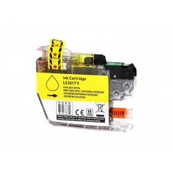 CARTOUCHE GENERIQUE BROTHER LC3217Y JAUNE 10 ML