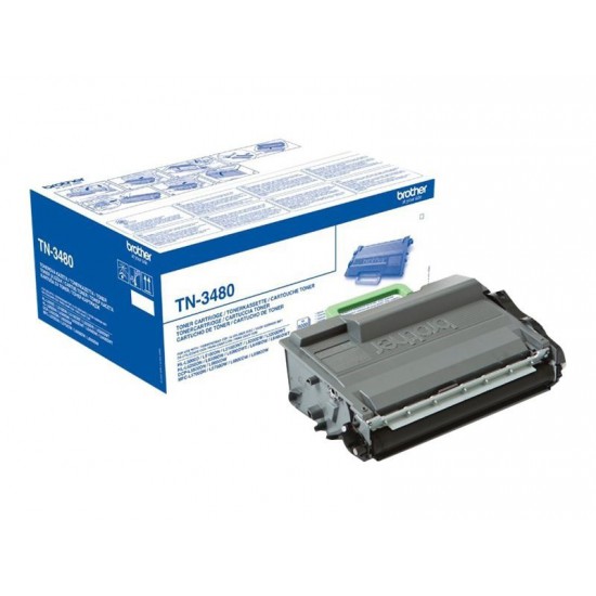 TONER LASER ORIGINAL BROTHER TN3480 NOIR 8000 PAGES