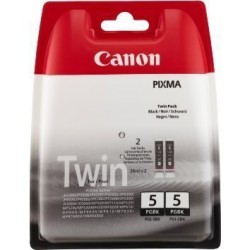 PACK DE 2 CARTOUCHES JET D'ENCRE ORIGINAL CANON PGI5 NOIR 2x26ML