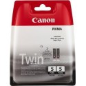 PACK DE 2 CARTOUCHES JET D'ENCRE ORIGINAL CANON PGI5 NOIR 2x26ML