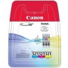 PACK DE 3 CARTOUCHES JET D'ENCRE ORIGINAL CANON CLI521 COULEUR