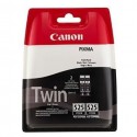 PACK 2 CARTOUCHES JET D'ENCRE ORIGINAL CANON PGI525 NOIR 2x19ML