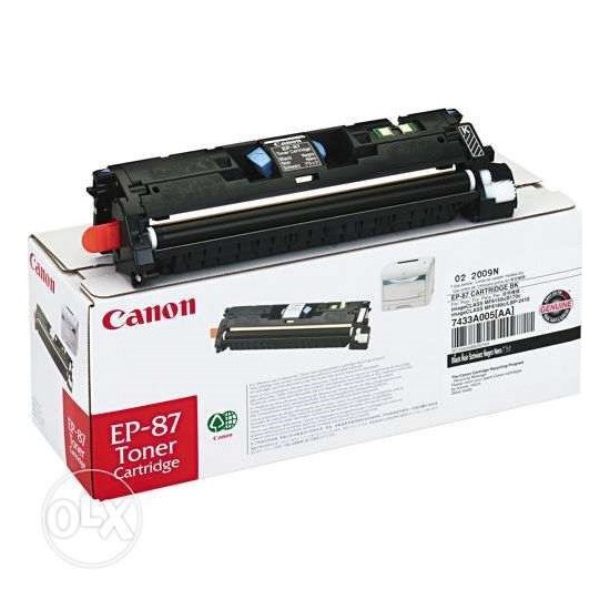 TONER LASER ORIGINAL CANON EP87BK 7433A003 NOIR 5000 PAGES