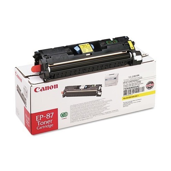 TONER LASER ORIGINAL CANON EP87Y 7430A003 JAUNE 4000 PAGES