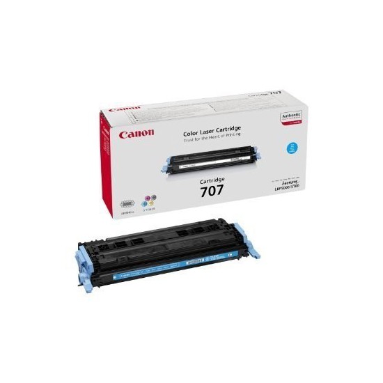 TONER LASER ORIGINAL CANON CRG707C 9423A004 CYAN 2000 PAGES