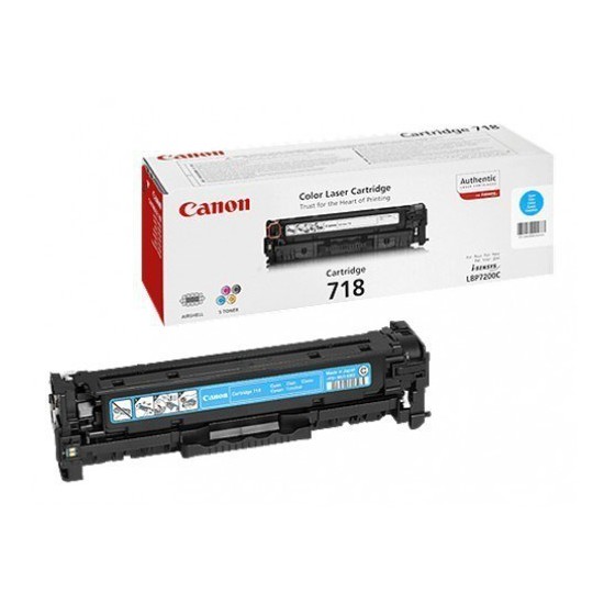 TONER LASER ORIGINAL CANON CRG718C 2661B002 CYAN 2900 PAGES