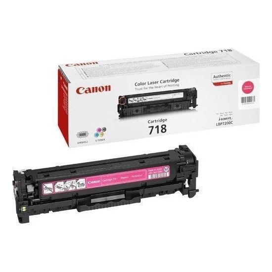 TONER LASER ORIGINAL CANON CRG718M 2660B002 MAGENTA 2900 PAGES