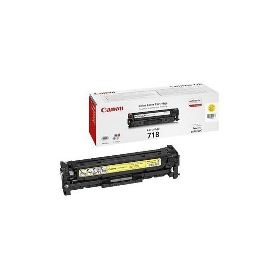 TONER LASER ORIGINAL CANON CRG718Y 2659B002 JAUNE 2900 PAGES