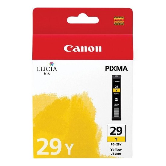 CARTOUCHE JET D'ENCRE ORIGINAL CANON PGI29Y / 4875B001 JAUNE 36ML