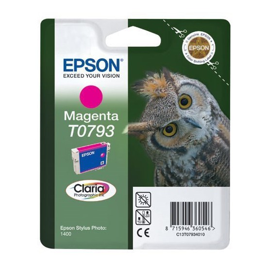 CARTOUCHE JET D'ENCRE ORIGINAL EPSON T0793 MAGENTA 11.1ML