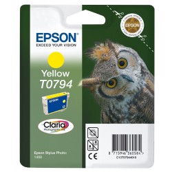 CARTOUCHE JET D'ENCRE ORIGINAL EPSON T0794 JAUNE 11.1ML