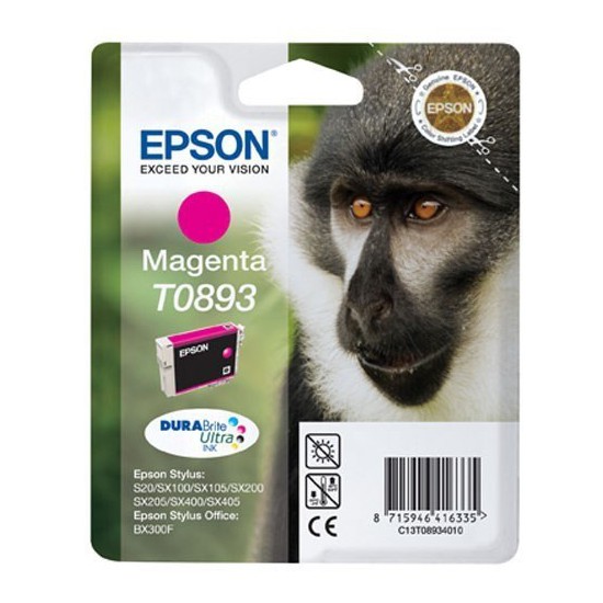 CARTOUCHE JET D'ENCRE ORIGINAL EPSON T0893 MAGENTA 3.5ML