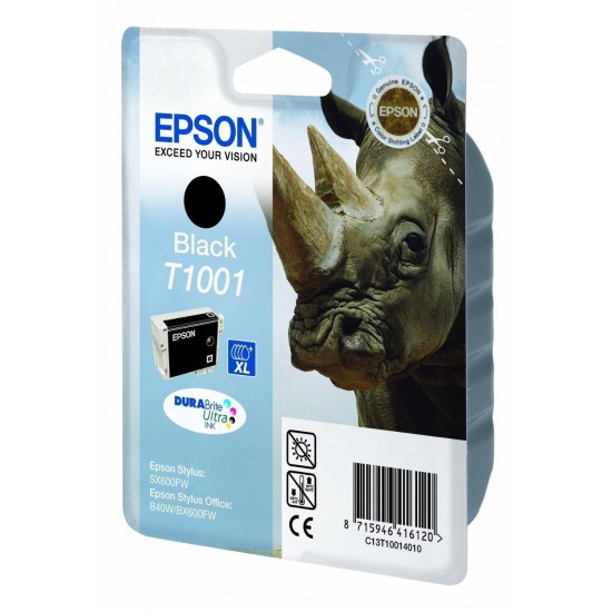 CARTOUCHE JET D'ENCRE ORIGINAL EPSON T1001 NOIR 25.9ML