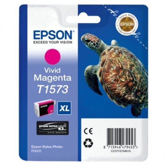 CARTOUCHE JET D'ENCRE ORIGINAL EPSON T1573 MAGENTA 25.9ML