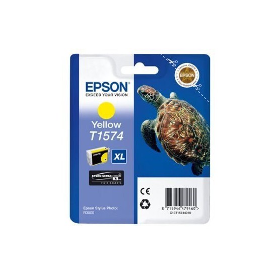 CARTOUCHE JET D'ENCRE ORIGINAL EPSON T1574 JAUNE 25.9ML