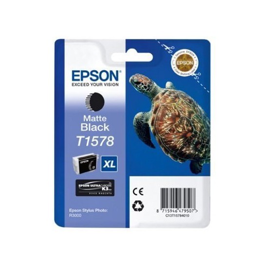 CARTOUCHE JET D'ENCRE ORIGINAL EPSON T1578 NOIR MAT 25.9ML