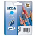 CARTOUCHE JET D'ENCRE ORIGINAL EPSON T0322 CYAN 16ML