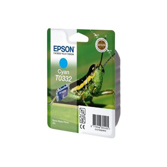 CARTOUCHE JET D'ENCRE ORIGINAL EPSON T0332 CYAN 17ML