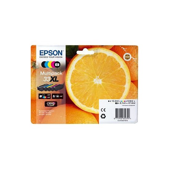 PACK ORIGINAL EPSON 5 CARTOUCHES T3357 / 33XL