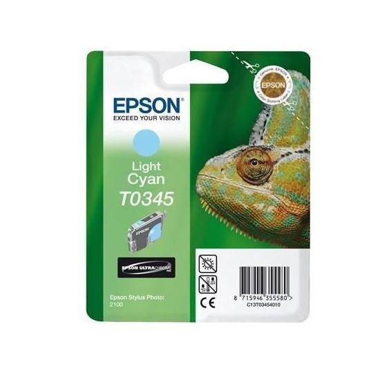 CARTOUCHE JET D'ENCRE ORIGINAL EPSON T0345 CYAN CLAIR 17ML