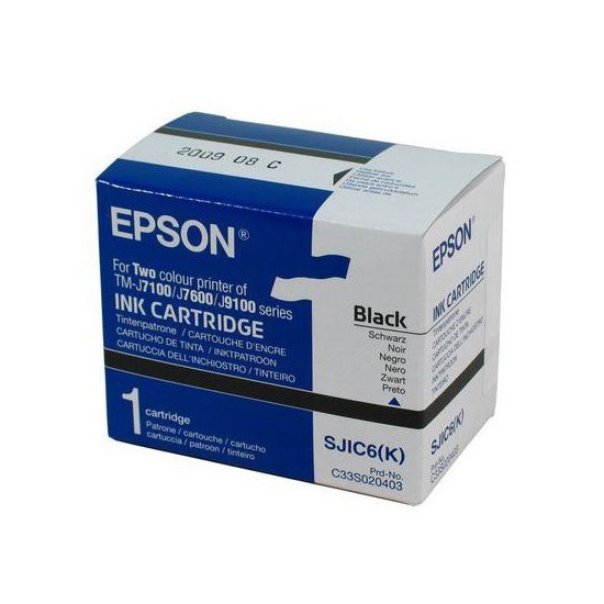 CARTOUCHE JET D'ENCRE ORIGINAL EPSON S020403 / SJIC6 / TMJ7100 NOIR