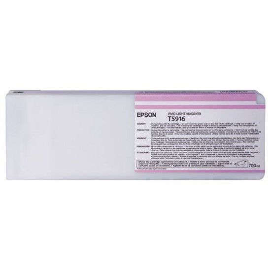 CARTOUCHE JET D'ENCRE ORIGINAL EPSON T5916 MAGENTA CLAIR 700ML