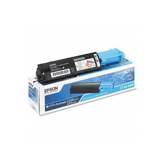 TONER LASER ORIGINAL EPSON S050189 C1100 CYAN 4000 PAGES