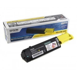 TONER LASER ORIGINAL EPSON S050191 C1100 JAUNE 1500 PAGES