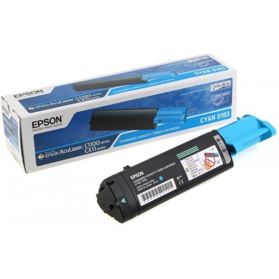 TONER LASER ORIGINAL EPSON S050193 C1100 CYAN 1500 PAGES