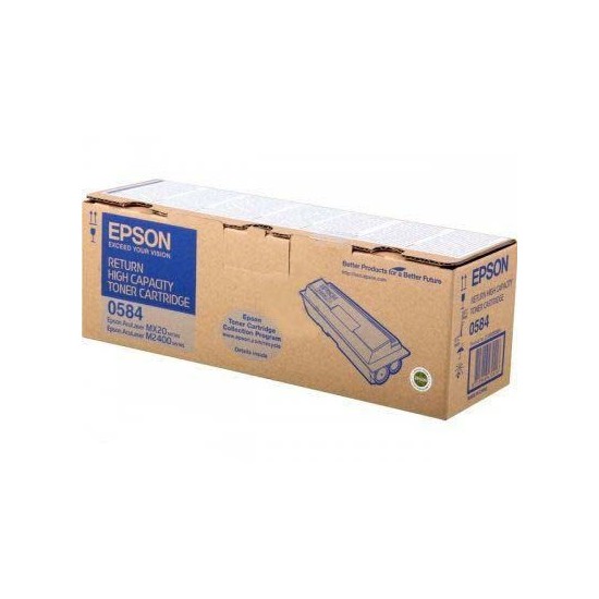 TONER LASER ORIGINAL EPSON S050584 M2400 NOIR 8000 PAGES