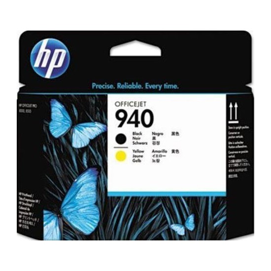 TETE D'IMPRESSION ORIGINAL HP C4900 NOIR ET JAUNE N°940