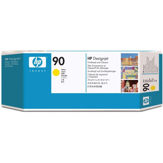 TETE D'IMPRESSION ORIGINAL HP C5057A JAUNE N°90