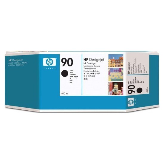 CARTOUCHE JET D'ENCRE ORIGINAL HP C5058A NOIR 400ML N°90