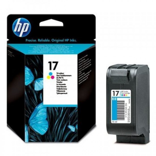 CARTOUCHE JET D'ENCRE ORIGINAL HP C6625A COULEUR 15ML N°17