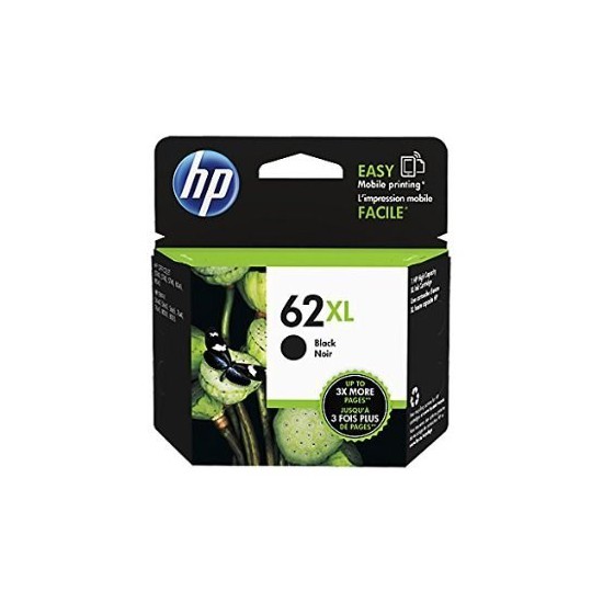 CARTOUCHE JET D'ENCRE ORIGINAL HP C2P05AE NOIR 600 PAGES N°62XL