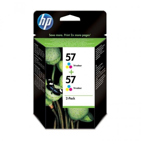 PACK DE 2 CARTOUCHES JET D'ENCRE ORIGINAL HP C9503A COULEUR 2x17ML