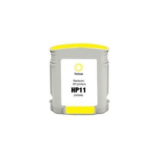 CARTOUCHE JET D'ENCRE GENERIQUE HP C4838 JAUNE 28ML N°11