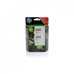 PACK DE 2 CARTOUCHES JET D'ENCRE ORIGINAL HP C9505E COULEUR N°344