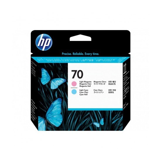 TETE D'IMPRESSION ORIGINAL HP C9405A MAGENTA CLAIR ET CYAN CLAIR N°70