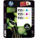 PACK DE 3 CARTOUCHES JET D'ENCRE ORIGINAL HP F6U78A COULEUR N°935XL