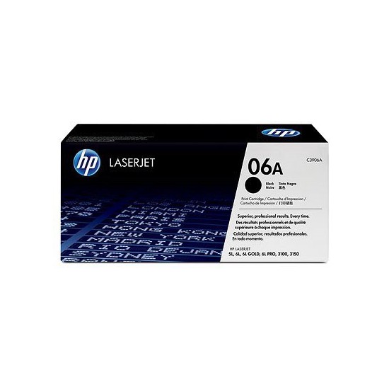 TONER LASER ORIGINAL HP C3906A NOIR 06A 2500 PAGES