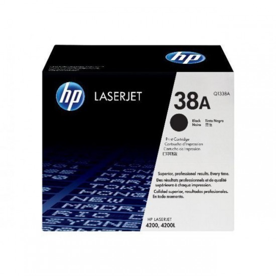 TONER LASER ORIGINAL HP Q1338A NOIR 38A 12000 PAGES