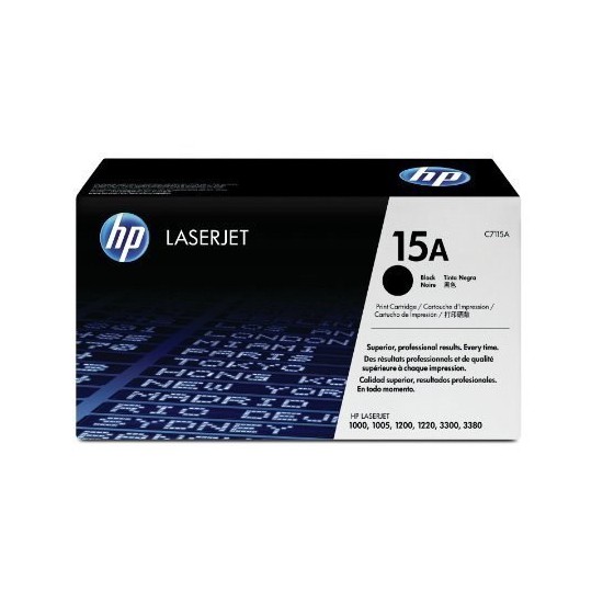 TONER LASER ORIGINAL HP C7115A NOIR 15A 2500 PAGES