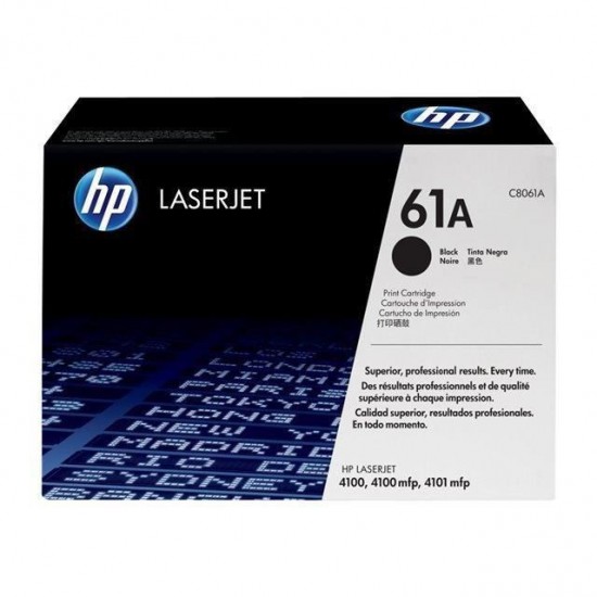 TONER LASER ORIGINAL HP C8061A NOIR 61A 6000 PAGES