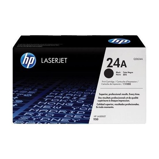 TONER LASER ORIGINAL HP Q2624A NOIR 24A 2500 PAGES